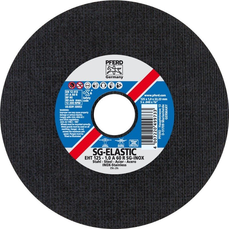 Disque à tronçonner en inox (Unité : pièces)